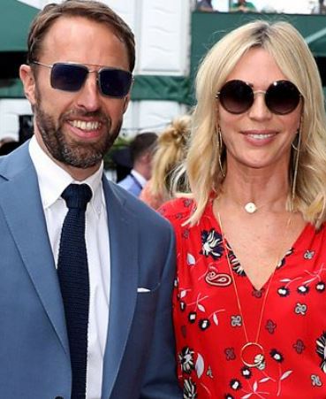 Alison Southgate with her husband Gareth Southgate